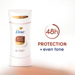 Niacinamide-enriched formula of Dove Even Tone nourishes underarms