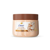 Dove exfoliante corporal con azucar morena y manteca de coco, para piel suave.