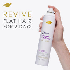 Dove Fingertips massage roots to absorb oil and blend the formula.