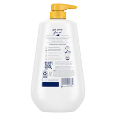 Dove Glowing Espuma Sedosa para limpieza suave y fresca