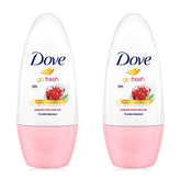 Dove Go Fresh pack shot shows pomegranate and lemon verbena fragrance.
