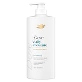 Dove Champú Hidratación Diaria en botella muestra suavidad desde el primer lavado.