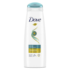Dove Champú Hidratación Diaria: botella visible para cabello suave