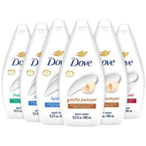 Dove Hydrate bottle — rich moisturizer helps preserve skin moisture during showers.