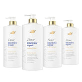 Dove Intensive Repair conditioner 28oz bottle boosts strength for damaged hair.