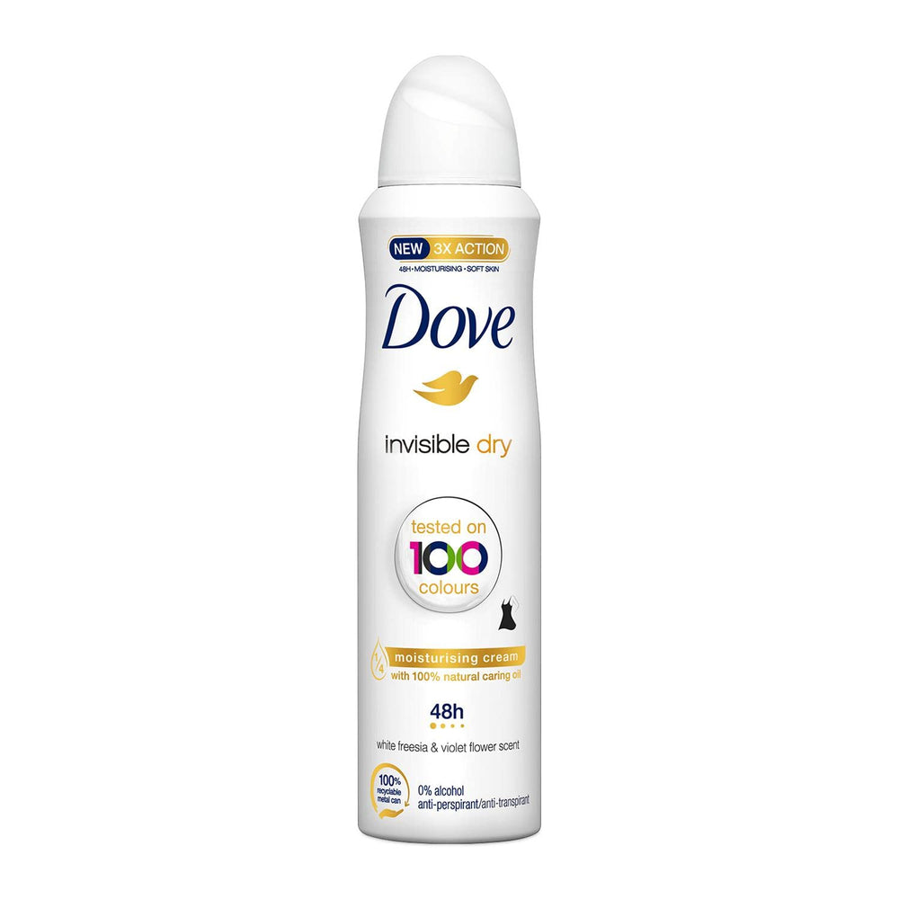 Dove Invisible Dry deodorant can with 24-hour protection