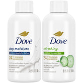 Dove lavado corporal de viaje en dúo, ideal para maleta y viaje