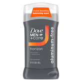 Dove Men+Care aluminum-free deodorant stick with vanilla-sandalwood for long-lasting freshness.