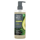Dove Men+Care: botella 2 en 1 con aguacate y árbol de té para cabello más fuerte.