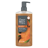 DOVE MEN + CARE: botella con sándalo y cardamomo, limpieza vigorizante.