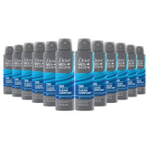 Dove Men+Care Clean Comfort dry spray can for long-lasting protection.