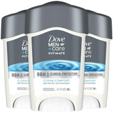 Dove Men+Care 96h protection close-up showing strong perspiration defense.