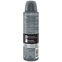 Dove Men Care Desodorante Invisible Spray, etiqueta frontal clara y moderna.