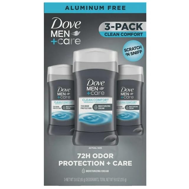 Desodorante Dove Men+Care en stick con sensación limpia y comodidad todo el día