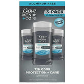 Desodorante Dove Men+Care en stick con sensación limpia y comodidad todo el día