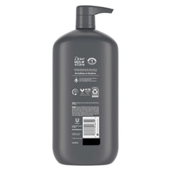DOVE MEN + CARE espuma densa con hidratación para duchas rápidas.