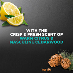 DOVE MEN + CARE sea salt citrus squeeze-bottle used for easy shower routine.