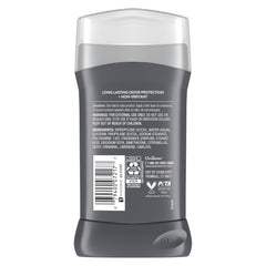 Dove Men+Care Extra Fresh deodorant stick being applied for all-day protection.