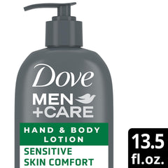 Fragancia hipoalergenica de Dove Men+Care para piel sensible.