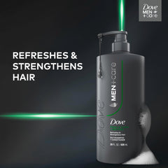 Dove Men+Care Fresh + Clean bottle in gym bag ready for daily use.