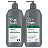 Loción Dove Men+Care para manos y cuerpo, pack de 2, piel sensible.