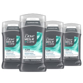 Dove Men+Care Moon Oasis deodorant stick application for all-day freshness.