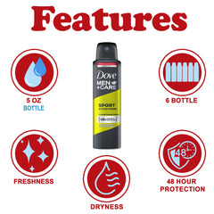 Dove Men+Care Sport Active+Fresh in gym bag ready to refresh between sets.