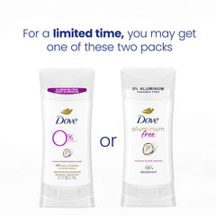 Dove odor protection graphic indicating up to 48 hours of freshness