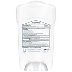 Dove Original Clean deodorant glide-on action provides discreet protection.