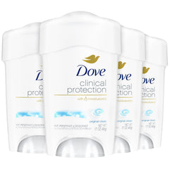 Dove Original Clean deodorant twist dial for easy application and protection.