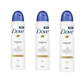 Dove Original desodorante en aerosol 48h para axilas, protección duradera.
