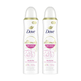 Dove Peonia y Agua de Rosa: spray seco para frescura duradera.
