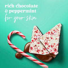Dove Peppermint Bark chocolate-note detail suggests indulgence.