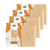 Dove Plant Milk barra coco-leche, limpieza suave para piel hidratada