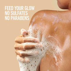 Dove Plant Milk Botella con pH balanceado para limpieza suave de todo el cuerpo.