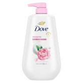 Dove Renew Peony & Rose Oil, botella-vertido para hidratación suave.