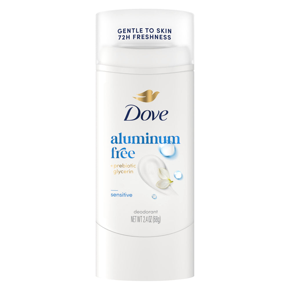 Dove Sensitive deodorant stick application ensures long-lasting freshness