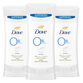 Dove Sensitive 0% Aluminum Deodorant Packaging highlights gentle care and protection.