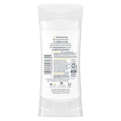 Dove Sensitive 0% Aluminum Deodorant Stick close-up highlights gentle formula.