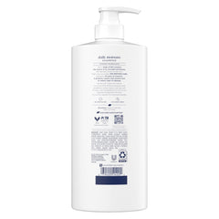Dove Sérum Hialurónico en etiqueta resalta hidratación profunda para el cabello.