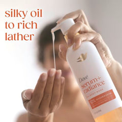 Dove Serum+ espuma cremosa al contacto, sensación suave y renovadora