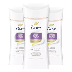 Dove Tono Uniforme Stick aroma rosa y polvo para una experiencia suave