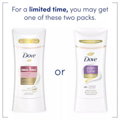 Dove Tono Uniforme Stick tono natural restaurado con uso regular