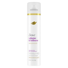 Dove Volume & Fullness Dry Shampoo can refresh roots for instant lift.
