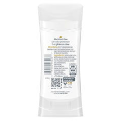 Dove zero aluminum deodorant pack shown for aluminum-free protection