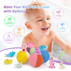 DOVIPE colorful bath bombs create bubbly, kid-friendly bath time visuals.