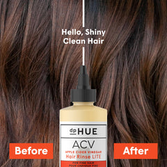 dpHUE ACV Hair Rinse Lite pour action ideal for post-workout rinse