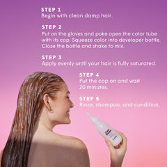 dpHUE Color Dream Dark Brown hair application for quick at-home color refresh