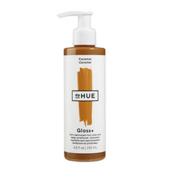 dpHUE Gloss+ Caramel bottle pour highlights warm caramel tones for dark blonde hair