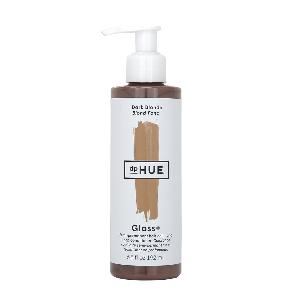 dpHUE Gloss+ Dark Blonde bottle pour for an easy, mess-free color boost.